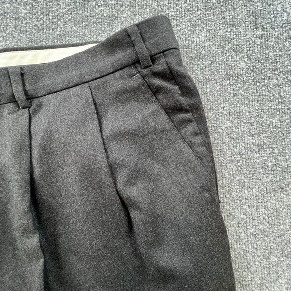 PRINCIPE Made in Italy Wool Cashmere Pleated Dress Pants Cuffed Hem ITALY 50 - Picture 12 of 13